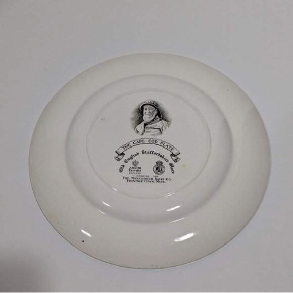 Adams Old English Staffordshire Ware Cape Cod Plate Windmill Decorative Plate - Picture 6 of 13